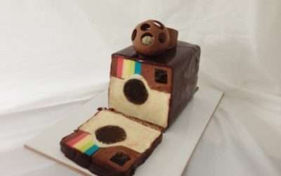 A short Instagram story, a logo and the cake.